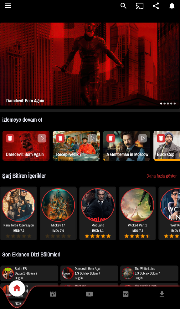 Rec TV Ekran Görüntüsü - Film Listesi